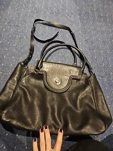Whistles Large Black Leather Bag. VGC. - Picture 1 of 23