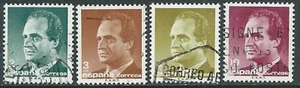 1986 SPAGNA USATO EFFIGIE DEL RE JUAN CARLOS I 4 VALORI - F17-7 - Picture 1 of 1