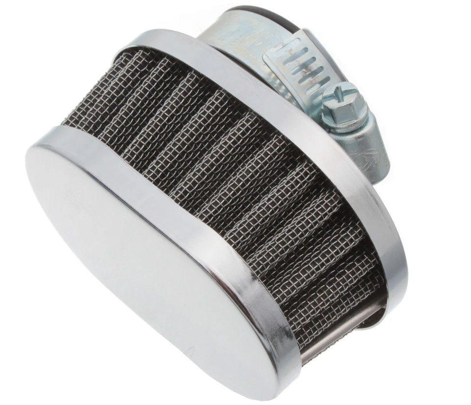 Tuning Klein Konisch Oval Luftfilter Chrom 38mm für SIMSON AWO JUNAK M10 M07 REX - Bild 1 von 4
