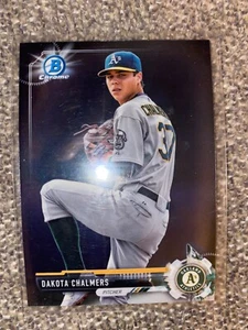 2017 Bowman Chrome Prospects Dakota Chalmers Oakland Athletics #BCP46 - Picture 1 of 2