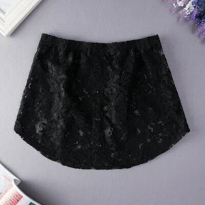 Frauen Lady Fake Falsches Shirt Schwanz Blusensaum Spitze Rock Unterrock abnehmbar - Bild 1 von 9