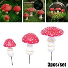 Durable Resin Red Cap Fungi Decorations for Gardens Withstand Climate Changes