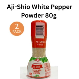 Aji-Shio Ajinomoto aromatisiertes gemahlenes weißes Pfefferpulver 80g - 2 Packungen - Bild 1 von 6
