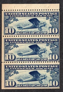 Sc# C10a MNH - Booklet Pane (3)           /          Lot 0924014 - Picture 1 of 2