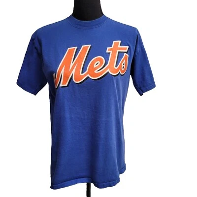 Majestic Tee (XL) Blue "Mets" Graphic Short-Sleeve Crew-Neck Cotton - Image 1 of 4