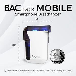BACtrack Mobile Smartphone Breathalyzer for iPhone and Android Devices (BT-M5) - Picture 1 of 3