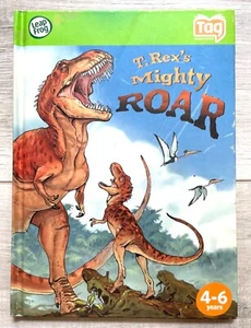 T Rex's Mighty Roar Leap Reader Tag Book Hardcover Interactive Reading - Picture 1 of 3