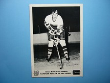 1970/71 ROYAL BANK LEO'S LEADERS VANCOUVER CANUCKS PHOTO MIKE CORRIGAN SHARP!!