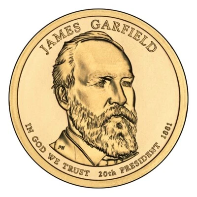 Dólar presidencial D James Garfield 2011 de rollo como nuevo Foto 1 de 4