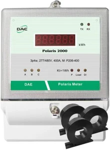 DAE P206-400-S KIT, 400A, 277/480v, UL Listed kWh Smart Submeter, 3Phases, 3 CTs - Picture 1 of 7