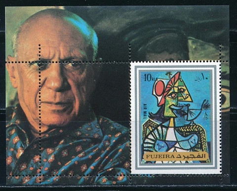 Fujeira - Painting Art Picasso Sheet MNH (1973) Cover