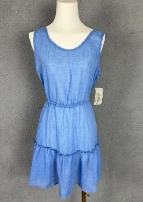 Vestido para mujer J Valdi Breeze bajo con volantes para nadar encubrimiento cambray mediano nuevo con etiquetas. Foto 1 de 4