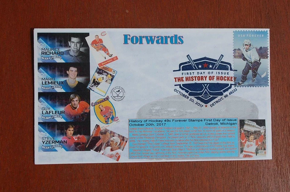 History of Hockey 49c Stamp FDC Bullfrog Cachet Sc#5252 15554 Forwards DCP - Image 1 of 1