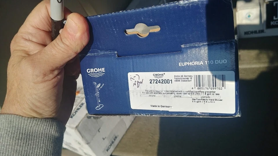 ​GROHE 27242001 Euphoria 2-Spray Ducha de Mano en Cromo StarLight con Barra de Ducha Foto 1 de 1