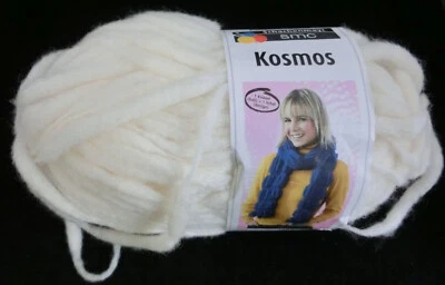 (99 €/kg): 100 g KOSMOS, f.megafetten Maschenspaß, SMC, Fb. 02 weiß  # 3209 - Bild 1 von 3