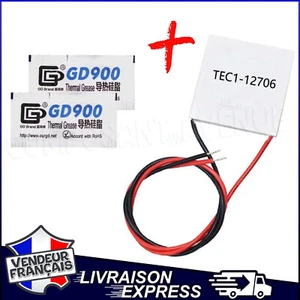 TEC1-12706 MODULE PELTIER EFFET THERMOÉLECTRIQUE + 2 PÂTE THERMIQUE (294+2x289) - Foto 1 di 1