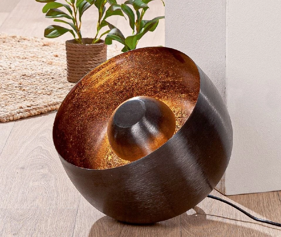 58006 Lámpara de pie Meteo Gold plata diámetro 25,5 cm metal - Imagen 1 de 1