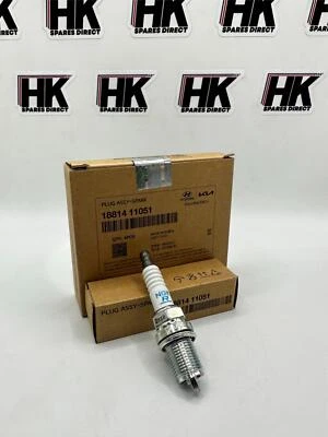 Genuine Spark Plugs x4 Hyundai Kia i10 Picanto 1.1L  2007/2010 - 18814 11051 - Image 1 of 2