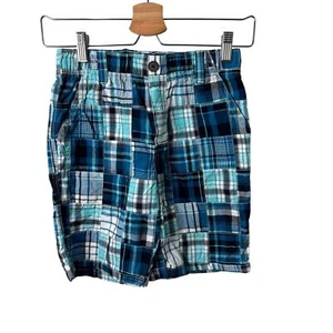 Gymboree Blue Madras Shorts - Picture 1 of 4