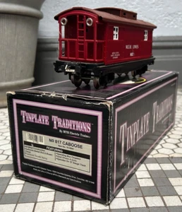 MTH TINPLATE TRADITIONS - 10-3004 - #817 O GAUGE BOXCAR- RED - Picture 1 of 5