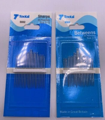 20Pcs Hand Sewing Needles Threading easy thread 2 Pack Sizes - Image 1 of 4