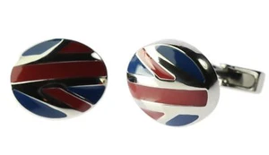England UK United Kingdom Flag Colors Cuff Links ALAL01387 F6D17J - Picture 1 of 2
