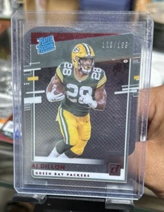 2020 AJ Dillon Panini Chronicles Donruss Red Rookie Acetate RC /199 MINT ๐ฅ๐ฅ - Picture 1 of 4