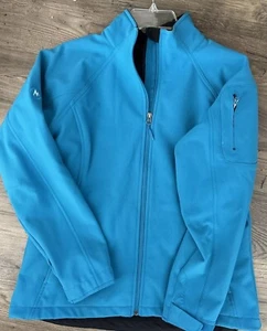 MARMOT Giacca antipioggia donna full zip nylon turchese TAGLIA LARGE - Foto 1 di 8