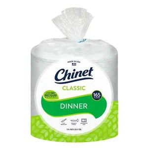 Chinet Classic White Dinner Plates, 10-3/8" (165 ct.) - Picture 1 of 1