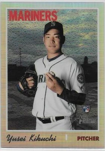 Topps Heritage 2019 High Numbers Yusei Kikuchi cromo refractor/569 novato - Imagen 1 de 1