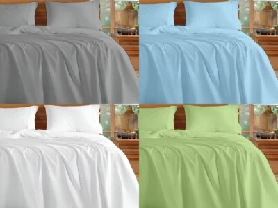Slumber Sphere 4 Pc Sheet Set 100% Cotton 18 to 21 Inch Deep Premium Quality