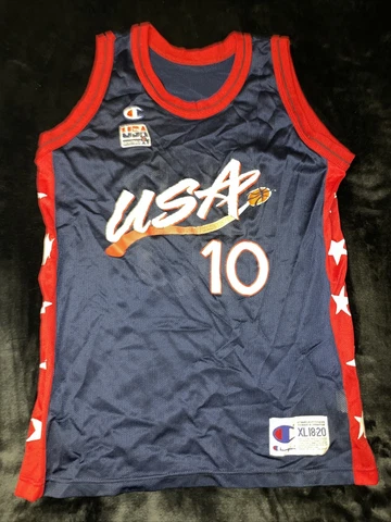 Vintage NBA Team USA Olympics Reggie Miller Jersey [Champion Sz Youth XL(18-20)] Cover