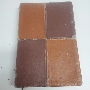 Holy Bible NIV Zondervan Italian Duo Tone Leather 2005 Large Print - Picture 1 of 10
