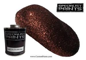 Pint of BRONZE Metal Flake Medium - 008HEX, Automotive Custom Paint - Picture 1 of 1