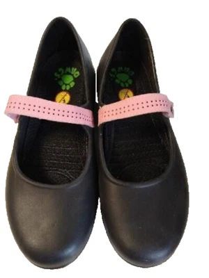 Zapatos Dawgs para mujer profesionales informales punta redonda cómodos negros/rosa Mary Janes talla 8 38 Foto 1 de 4