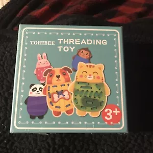 Wooden Lacing Cards Animals Threading Toys Sewing Cards for Kids Ages 4-8 Toys 3 - Picture 1 of 2