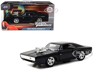 DOM'S DODGE CHARGER R/T BLACK "FAST & FURIOUS" 1/32 DIECAST MODEL CAR JADA 97042 - Picture 1 of 4