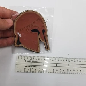 Spartan Helmet Patch Hook & Loop Back Military Morale Tactical Soldier a - Picture 1 of 2