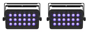 (2) Chauvet DJ LED Shadow 2 ILS Black Lights w/Eye Candy Effects D-Fi USB/DMX - Picture 1 of 8