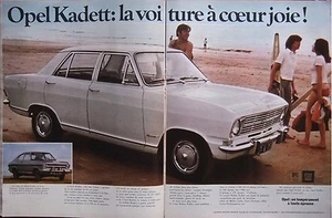 PUBLICITÉ OPEL KADETTE VOITURE A COEUR JOIE AVEC UN TEMPERAMENT A TOUTE EPREUVE - Picture 1 of 1