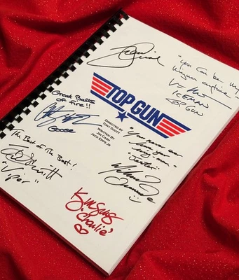 Top Gun Movie Script, Cast Printed Signatures, Signed, Gift, Film  - Image 1 of 4