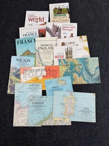 National Geographic Lot 15 Europe Italy Scandinavia Soviet Union France Uk Apls - Picture 1 of 11