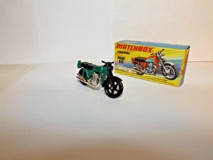 MATCHBOX S/F NO.  18-B HONDARORA HONDA MOTORCYCLE METALLIC GREEN BODY MIB - Picture 1 of 6