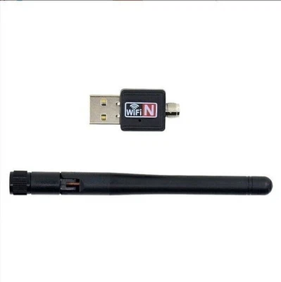 600Mbps Wireless USB Wifi Adapter Dongle Dual Band With Antenna IEEE 802.11n/g/b - Image 1 of 4
