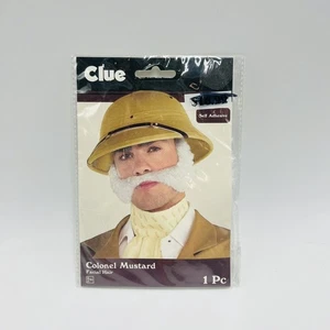 Clue Colonel Mustard Facial Hair Halloween Costume New - Picture 1 of 2