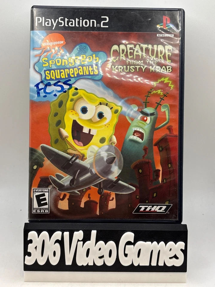 Spongebob Squarepants Creature from the Krusty Krab Sony PlayStation 2 PS2 Game - Bild 1 von 4