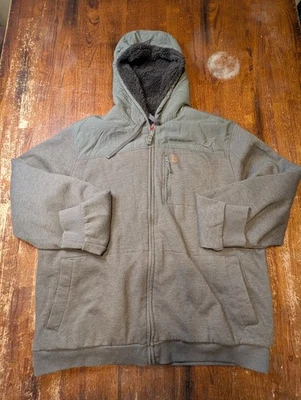 Coleman Brown Jacket Zip Up Hooded Thermal Lining Warm Cozy Used Size XL - Image 1 of 4