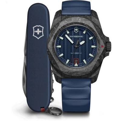 Relógio de pulso Victorinox Swiss Army I.N.O.X. AUTOMÁTICO 242022.1 carbono azul 41 mm - Imagem 1 de 4