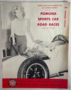 Pomona 1960 Sports Car Road Races Programa "CAMPEONATO DE LA COSTA DEL PACÍFICO" (RARO) - Imagen 1 de 4