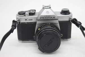Appareil photo reflex argentique vintage F Asahi Pentax K1000 avec objectif SMC Pentax 2.0 50 mm - Photo 1/9